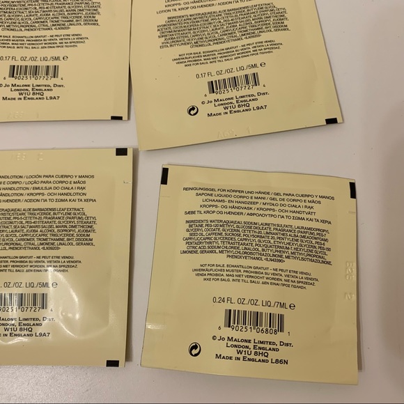 NEW Jo Malone English Pear and Freesia hand and body samples bundle - Picture 3 of 4